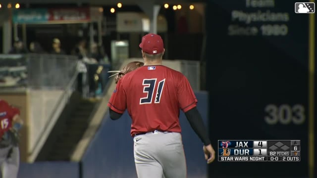 Bradley Blalock records his 12th strikeout of game