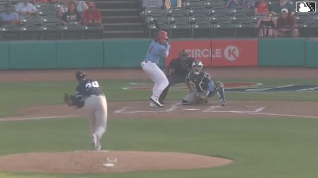 Tai Peete homers (6) on a fly ball to right field.