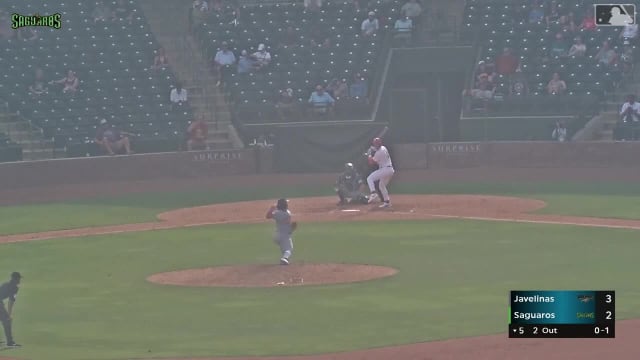 Aidan Miller triples (1) on a line drive to right fielder Tai Peete. Sebastian Walcott scores.