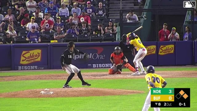 Charles McAdoo homers (14) on a fly ball to center field. Ismael Munguia scores. Daz Cameron scores.