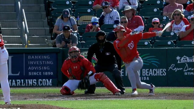 Gavin Fien clears the bases with a double