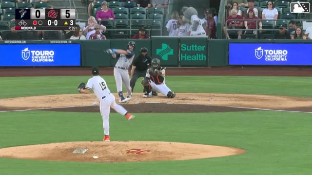 Jacob Melton's third home run of the season
