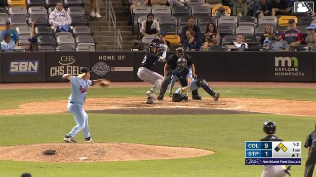 C.J. Culpepper In play, run(s) to Angel Genao