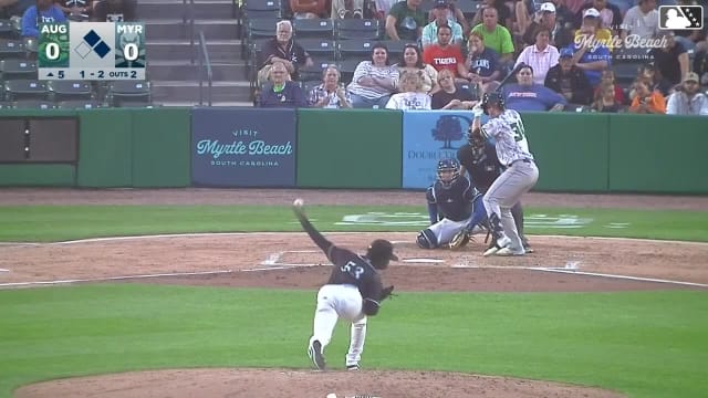 Marino Santy's ninth strikeout of the game