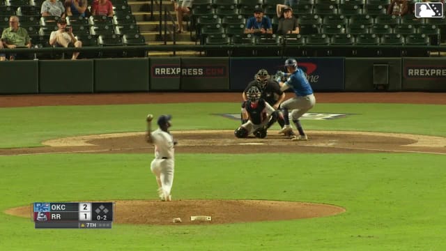 Austin Gauthier called out on strikes.