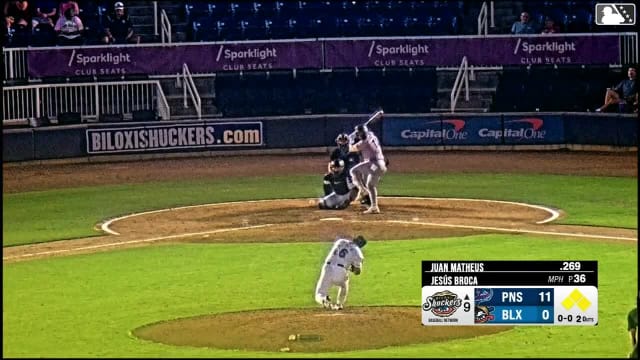 Juan Matheus singles on a line drive to right fielder Damon Keith. Ethan O'Donnell scores. Colby Shade to 3rd. Payton Green to 2nd.