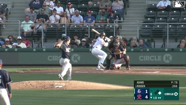 Brock Rodden homers (10) on a fly ball to right field. Blake Rambusch scores.
