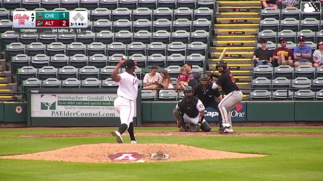 Dom Keegan homers (2) on a fly ball to right center field.