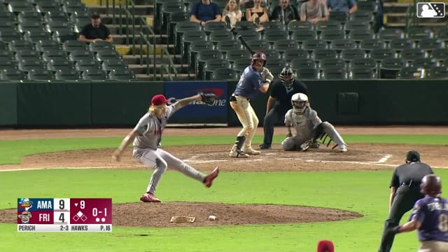Rafe Perich singles on a line drive to right fielder Avery Owusu-Asiedu. Dylan Dreiling scores.