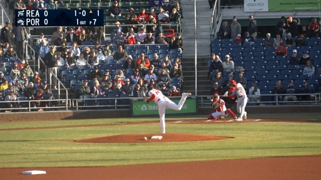 Aiden Miller's three-hit game 