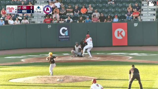 Caleb Lomavita singles on a fly ball to center fielder Brett Callahan. Sam Petersen scores.