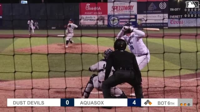 Jonny Farmelo homers (3) on a fly ball to right field. Carlos Jimenez scores.