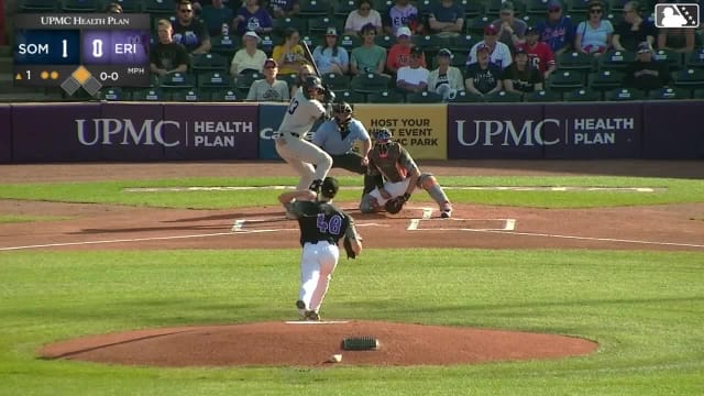 Coby Morales singles on a line drive to right fielder Zyhir Hope. DJ Gladney scores.