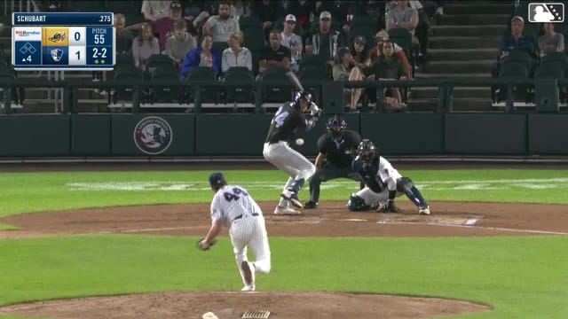 Nolan Schubart homers (9) on a fly ball to center field.