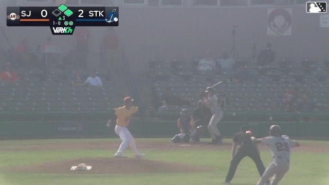 Lorenzo Meola doubles (26) on a ground ball to left fielder Breyson Guedez. Andy Polanco scores. Angel Guzman to 3rd.