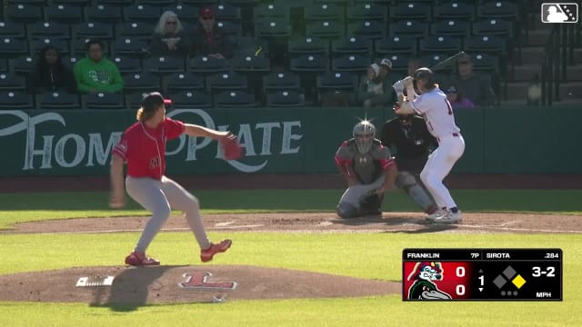 Tanner Franklin In play, run(s) to Mike Sirota