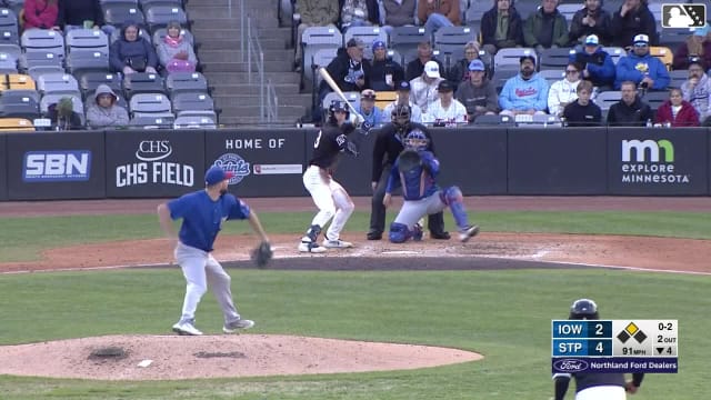 Walker Jenkins doubles (6) on a sharp ground ball to right fielder Justin Dean. Noah Cardenas scores.