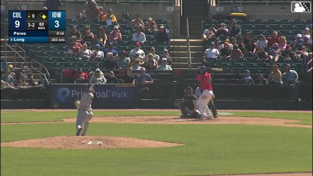 Steven Pérez In play, run(s) to Jonathon Long