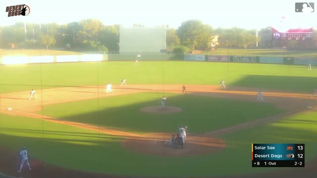 Max Williams strikes out swinging.