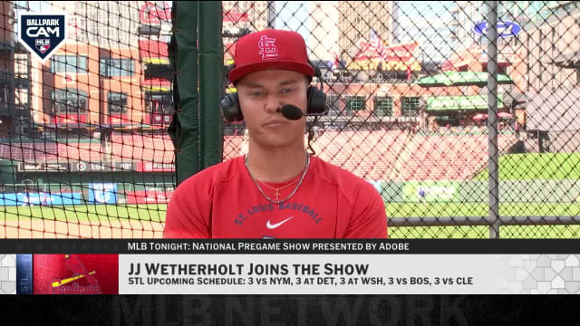 JJ Wetherholt on his first weekend in the Majors