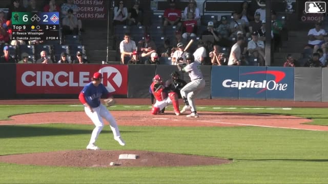 Dakota Jordan homers (15) on a fly ball to right center field.