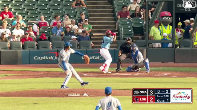 Héctor Rodríguez homers (21) on a fly ball to center field.