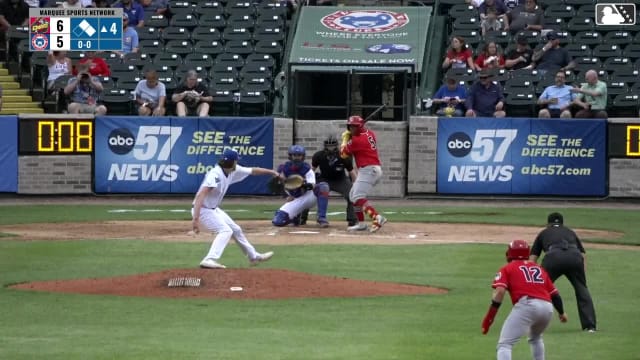 Jesús Báez homers (13) on a fly ball to left field. Sammy Hernandez scores. Luis Pino scores.