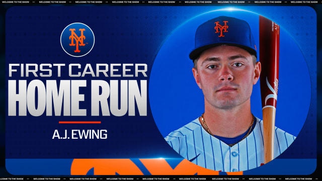A.J. Ewing's first career home run