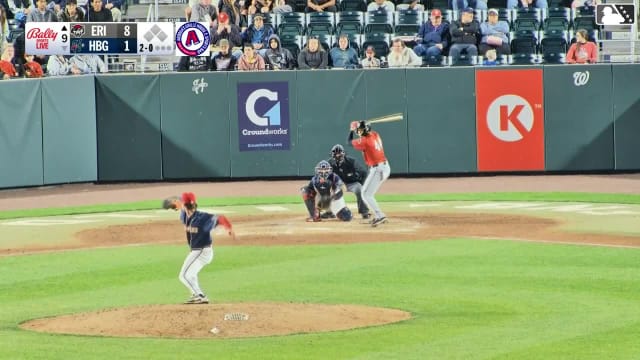 Thayron Liranzo homers (1) on a fly ball to left field.