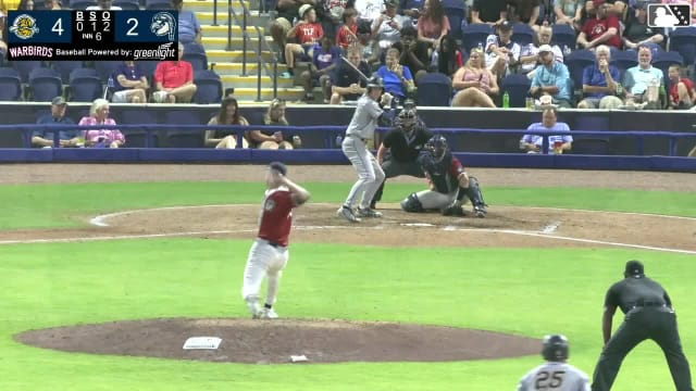 Cooper Flemming singles on a sharp line drive to right fielder José Anderson. Brailer Guerrero scores. Felix Cotes to 3rd.