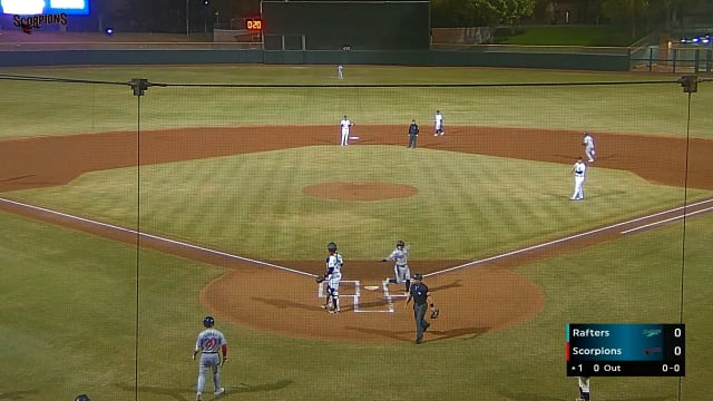 Caleb Durbin scores on an error in the Fall League