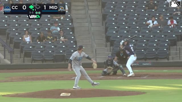 Bobby Boser singles on a soft fly ball to center fielder Tyler Whitaker. Jared Sprague-Lott scores.