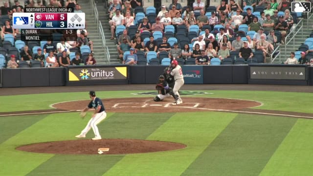 Edward Duran homers (2) on a fly ball to left field.