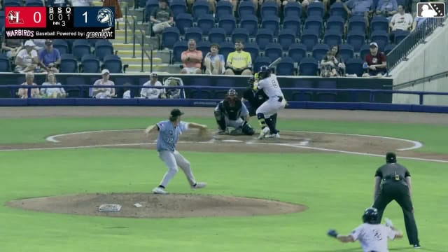 Brailyn Antunez doubles (6) on a line drive to left fielder Kaden Carpenter. Kevin Garcia scores. Kyle Jones scores. Trey Ebel to 3rd.