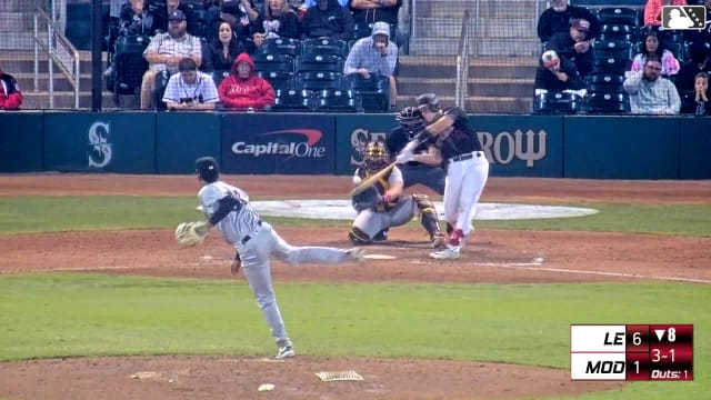 Josh Caron's solo home run