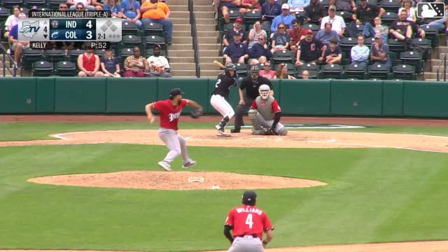 Cooper Ingle homers (1) on a fly ball to left field.