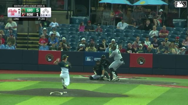 Tony Blanco Jr. homers (18) on a fly ball to left field.