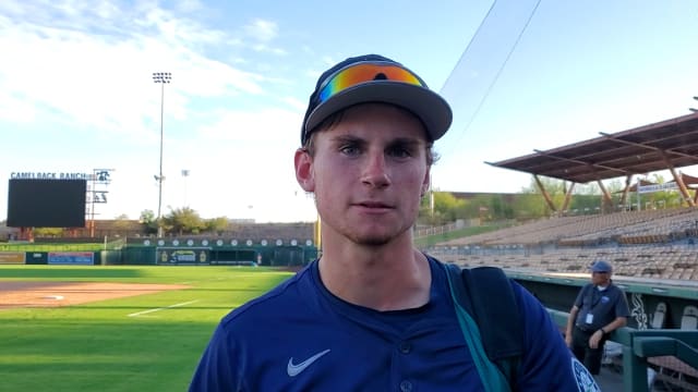 Colt Emerson on his huge day at the plate