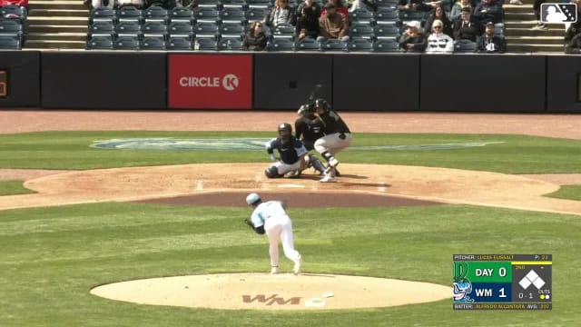 Alfredo Alcantara homers (3) on a fly ball to right field.