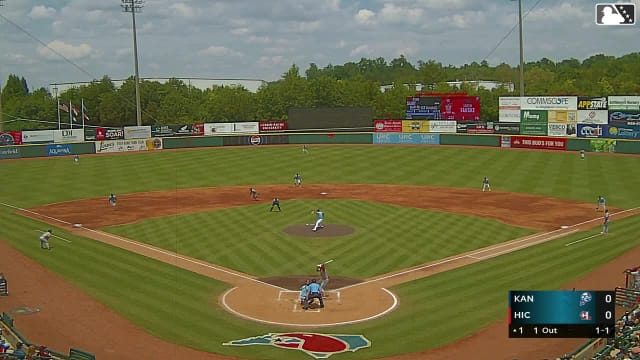 Jaden Fauske doubles (5) on a fly ball to center fielder Paulino Santana. Abraham Nunez scores. Javier Mogollon scores.