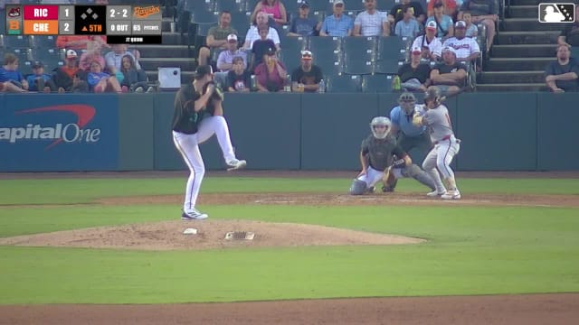 Jancel Villarroel homers (2) on a fly ball to right center field.