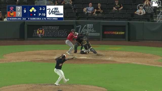 Brock Rodden singles on a line drive to right fielder Brayan Buelvas. Jhonny Pereda scores. Ryan Bliss to 3rd. Brock Rodden to 2nd.