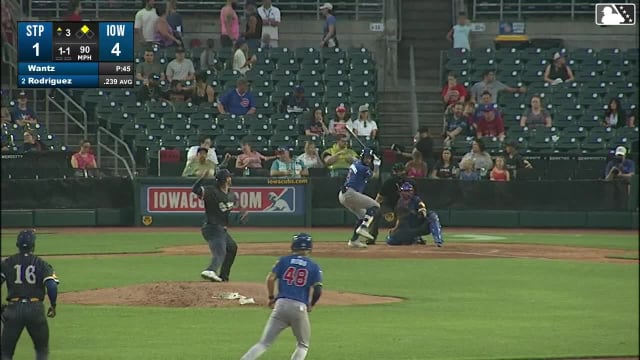 Emmanuel Rodriguez singles on a ground ball to right fielder Kevin Alcántara, deflected by second baseman Owen Miller. Ben Ross scores. Emmanuel Rodriguez to 2nd.