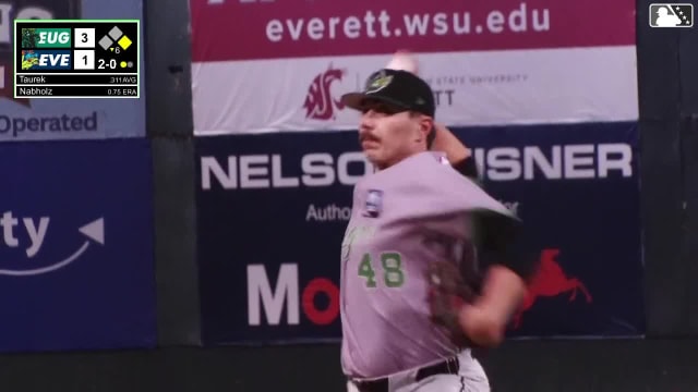 Aiden Taurek triples (2) on a fly ball to center fielder Jose Ortiz. Luke Stevenson scores.