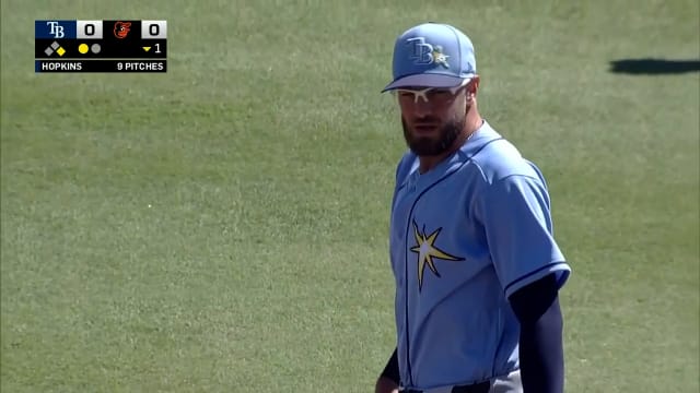 Brody Hopkins collects his first strikeout