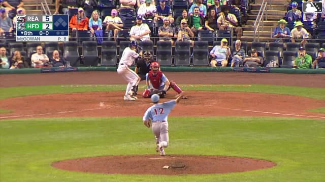 Jared Thomas homers (1) on a fly ball to right field.