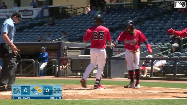 Drake Baldwin'a three-run home run