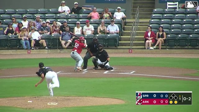 Ryan Campos strikes out swinging.