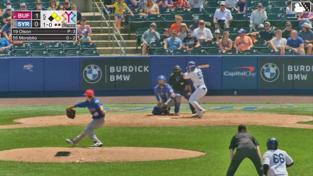 Nick Morabito singles on a line drive to left fielder Yohendrick Piñango. Yonny Hernández scores. Hayden Senger to 2nd.