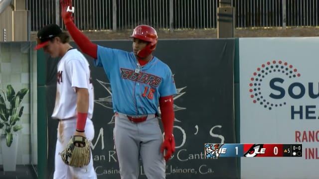 Christian Moore doubles twice in rehab assignment